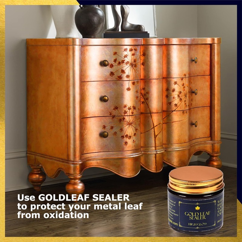 Barnabas Blattgold Gold Leaf Sealer 120ml with Bonus Brush, Sealer