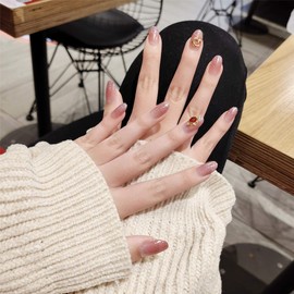 Sparkling Gold Powder, 24 Pieces, Cherry Blossom Color, 3D Nail Decoration, Reception, Kimono, Kimono, Fantasy Gradient