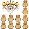 Riakrum 10 Pcs Shades for Chandeliers European Small Lamp Shade