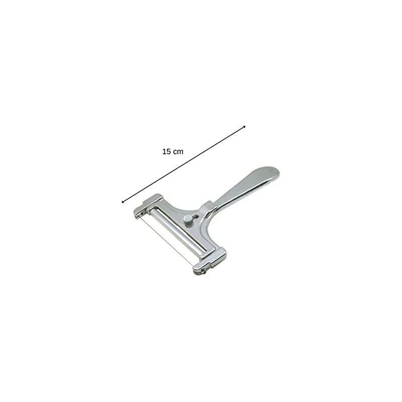 Fackelmann 45861 Aluminium Cheese Cutter with Roll and Cutting Wire,