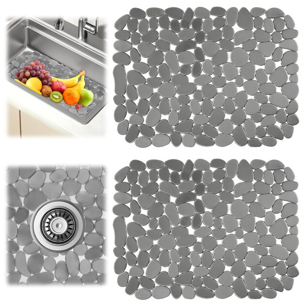 Pack of 2 Sink Mat, 40 x 30 cm Sink