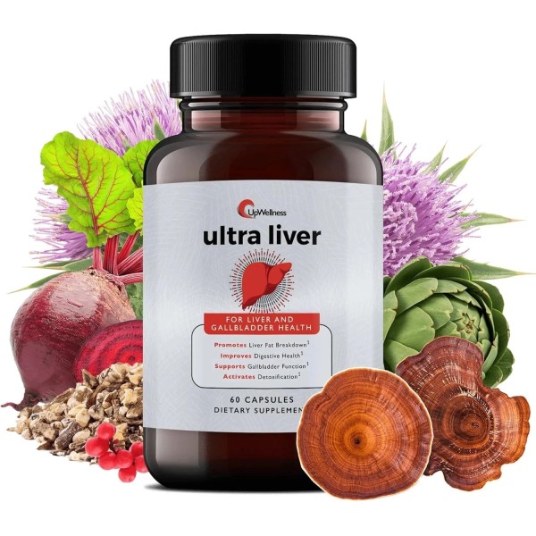 Branded UpWellness Ultra Liver Supplement for Liver Health and Gallbladder