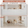Retractable Baby Gates Extra Wide 200"W x 42"H Upgrade Reinforced