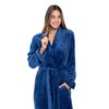 Turquaz Robes For Women, Womens Fleece Shawl Collar Soft Plush