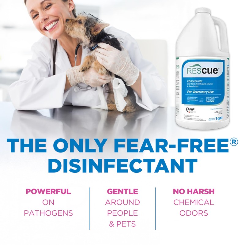 REScue One-Step Disinfectant Cleaner & Deodorizer – For Veterinary Use,