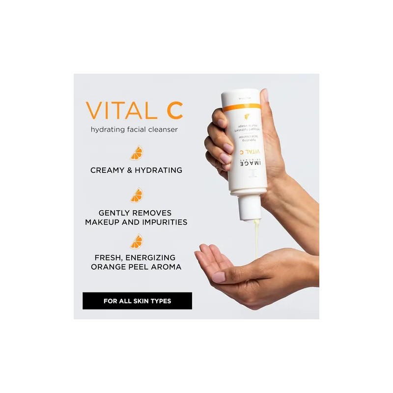 Image Skincare, Limpiador Facial Hidratante Vital C, Gel De