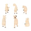 6Pcs Miniature Sheep Figurine Durable Resin Hand Painted UV Protection