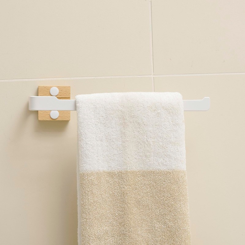 Towel Rail White Towel Ring Wall Mounted Towel Holder for