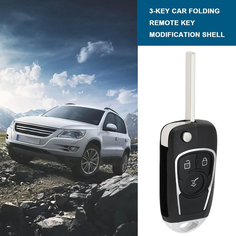 Be In Your Mind 3 Button Remote Key Shell Car