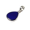 Art Gecko Blue Afghanistani LAPIS LAZULI Sterling Silver 925 Pendant