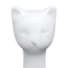 Allure Home Creation White Cat 2-Piece Toilet Brush Holder and