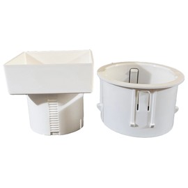 6x4x4 Downspout Adapter (White)