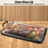 Vayepro Griddle Glass Lid for Lodge 10.62-inch x 16.14-inch Cast