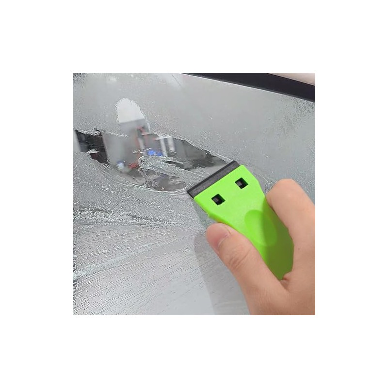 EHDIS 1.5" Plastic Razor Scraper with 10pcs Double Edged Plastic