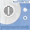 sourcing map Round Soffit Vents 1 inch, 16Pcs White Plastic
