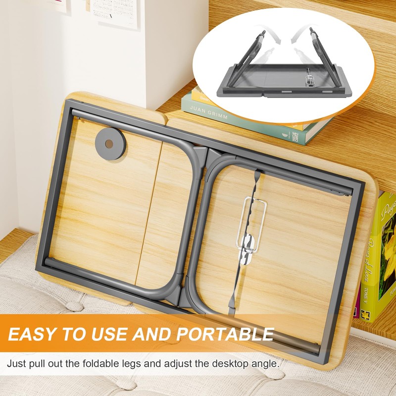 Laptop Desk for Bed, Adjustable Laptop Stand with 5 Different