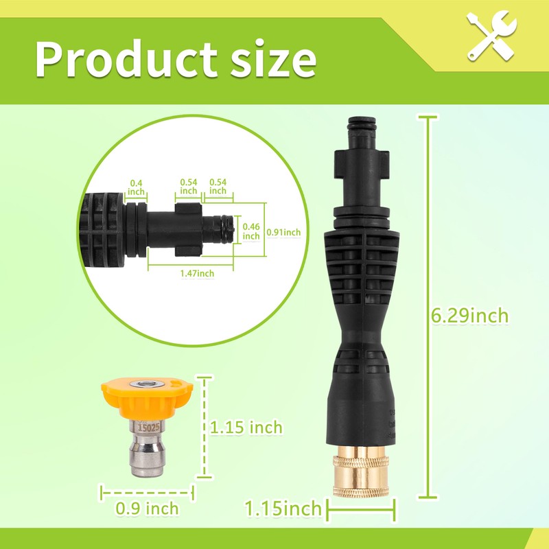 FIXFANS Foam Cannon, Wide Neck Snow Foam Lance with Replacement