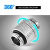 Fosa PC G1/4 Fitting Brass G1/4 Thread 360 Degree Rotary