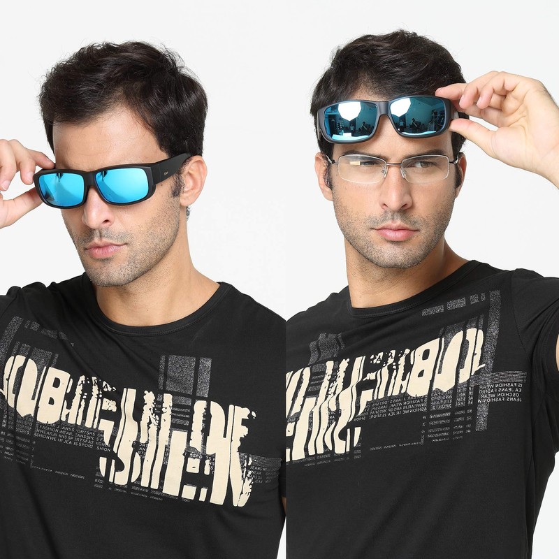 DUCO POLARISED OVERGLASSES Wraparound Fit Over Glasses for Myopia 8956