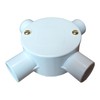 White 20mm PVC Conduit Box 4 Way Terminal Box with