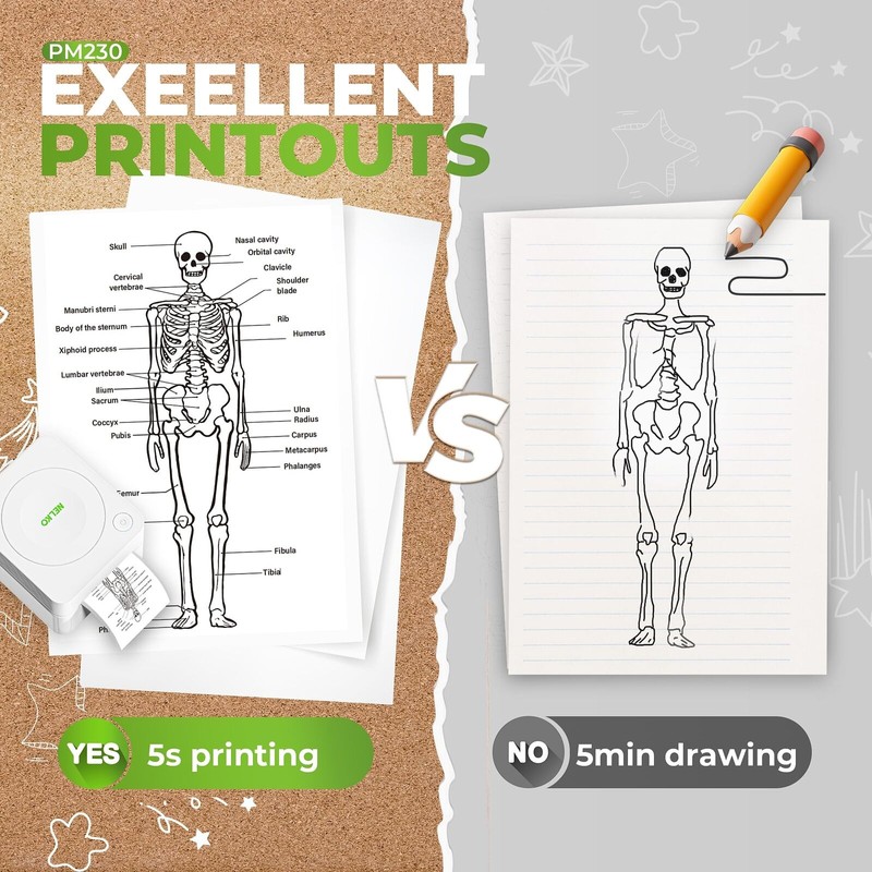 Nelko Mini Sticker Printer PM230 Bluetooth Thermal Printer for Labels