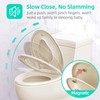 Elongated Toilet Seat with Built-in Potty Training Seat for Toddlers&