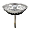 Talea Stainless Steel Kitchen Sink Drain Strainer Adjustable, Waste Plug For Kitchen Sink, Uk Sink Hole Diameter 80mm