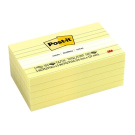 Notas Post-it, Amarillo canario, 5 Pads