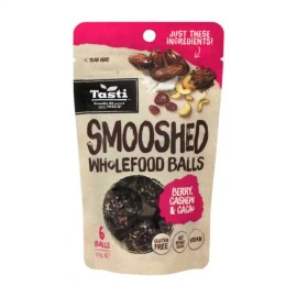 Tasti Smooshed Wholefood Balls Berry Cashew & Cacao 69g