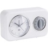 Present Time Table Clock, White, One Size