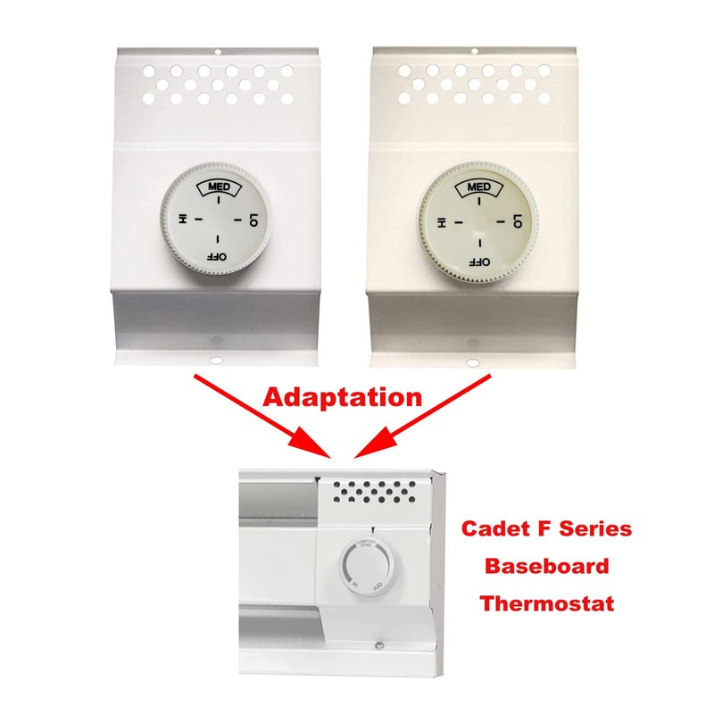 2PCS Baseboard Heater Thermostat Temperature Control Dial Knob Replacement Base