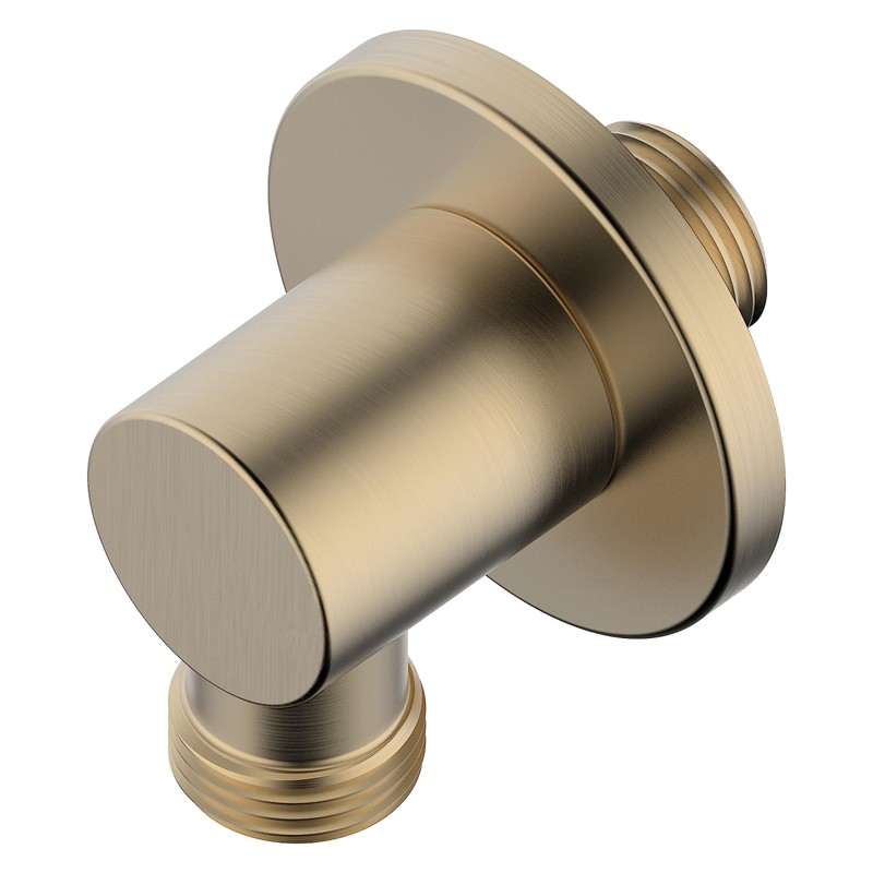 Derengge SA-0041-BG Handheld Shower Wall Supply Elbow, Wall-Mount Hose Connector,