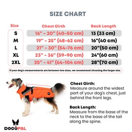 DOGOPAL All-Season Dog Coat – Waterproof Dog Raincoat with Removable Fleece, High-Visibility Reflective Strips, Adjustable Fit Raincoats– Durable Coats Waterproof for Small & Large Dogs (M)