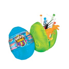 Huevo Saurus Sorpresa 20 piezas, Huevo de dinosaurio contiene un juguete y Dulce comprimido y Confitado, Las Delicias.