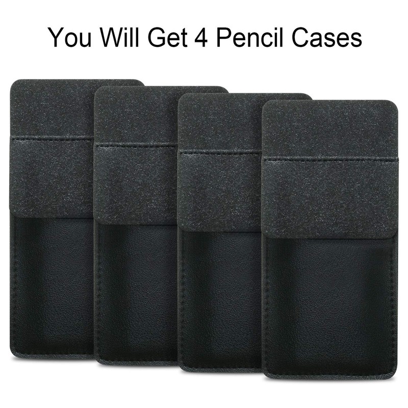 Outus 4 Pack Pocket Protector, Leather Pen Pouch Holder Organizer
