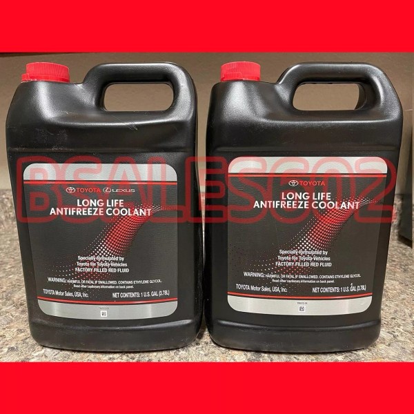 Toyota (2 PACK) Genuine Toyota Long Life Antifreeze Coolant Red