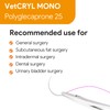 VeterSut VetCRYL Mono Absorbable Polyglecaprone Surgical Suture USP Size 0,
