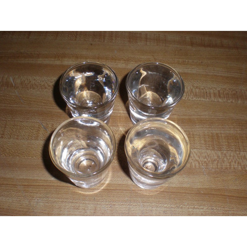 Anchor Hocking 4 Anchor Hocking Shot Glass Heavy Bottom 1