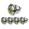 Larcele JSANKG-02 Waterproof Push Button Metal Mini Press Button with