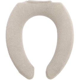 OKA Rafina Toilet Seat Cover, U-Shaped Only, Gray (Wilton Made in Japan)