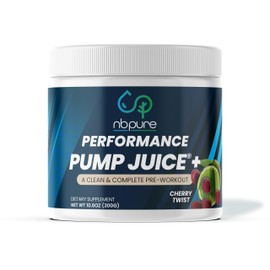 nbpure Pump Juice+ Pre Workout–Energy, Pumps, Focus for Women & Men–Caffeine, BCAA, Glutamine, Nitric Oxide, Alpha Lipoic Acid–Nothing Artificial