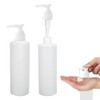 2 Pack Refillable 8oz Plastic Pump Dispenser Bottles, Pump Dispenser