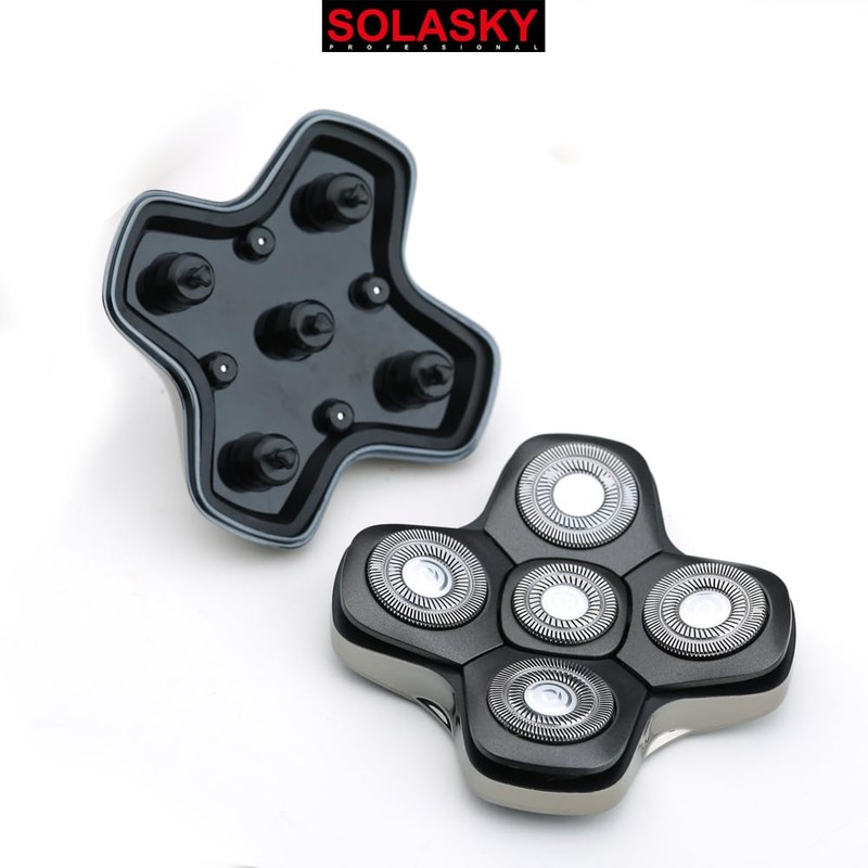 5 Blades Magnetic Shaver Head for SKULL SHAVER, SOLASKY Magnetic