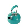 Mainstays Teal 1.8 Liter Stainless Steel Whistling Tea Kettle Turquoise
