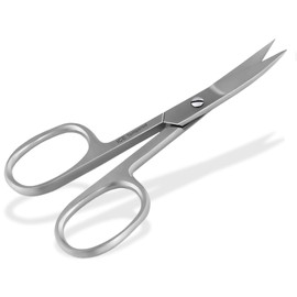 Professional Nail Scissors Left-Handed - Stainless Steel - Curved Sharp Cutting Surface - Foot and Nail Care for Left Hand