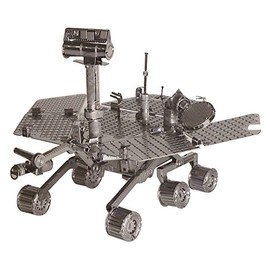 Tenyo T-MN-069 Metallic Nano Puzzle, Culture, Science, and Architecture Series, NASA Mars Exploration Car, Spirit/Opportunity, Stainless Steel, No Adhesive, Thickness 0.6 m (0.2 m), Ultra Precision Laser Processing, Craft Works, 3D Model, Brass