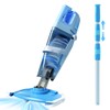 Cordless Pool Vacuum, 1950 GPH Powerful Suction, Handheld Pool Cleaner
