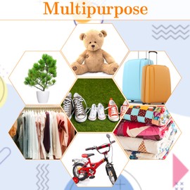 Extra Large Clear Plastic Storage Bags, 10 pcs 90 * 120CM Flat Large Plastic Bags for Luggage, Suitcase, Furniture, Quilts, Plush Toys, Office Chairs