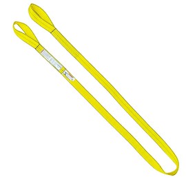 LIFTEX® - Trusted Since 1955 | Polyester Lifting Sling | 3" x 5', 2-Ply Flat Eye (9300lbs Vertical, 7440lbs Choker, 18600lbs Basket) | Made in USA | Lifting Rigging Moving Towing Hoisting