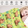 GDEVIG Throw Blanket Capybara Sea Otter Plush Bed Blanket Lightweight